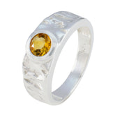Carla Graceful Yellow Solitaire Ring